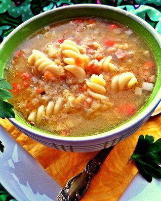 Чечевичная похлебка с фузилли