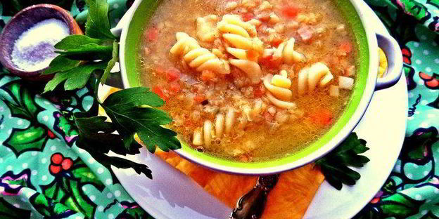 чечевичная похлебка с фузилли