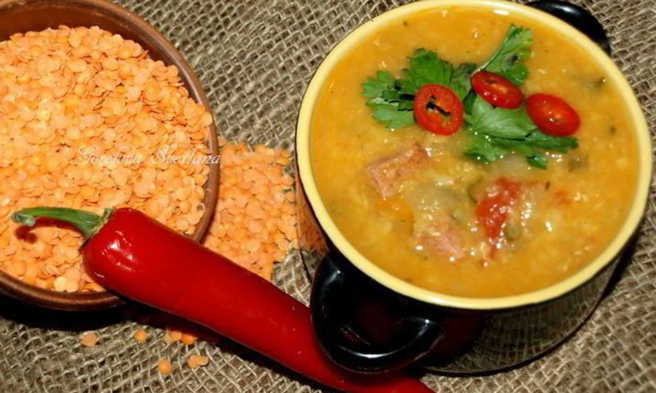 Рецепт чечевичной похлебки с сальчичоном