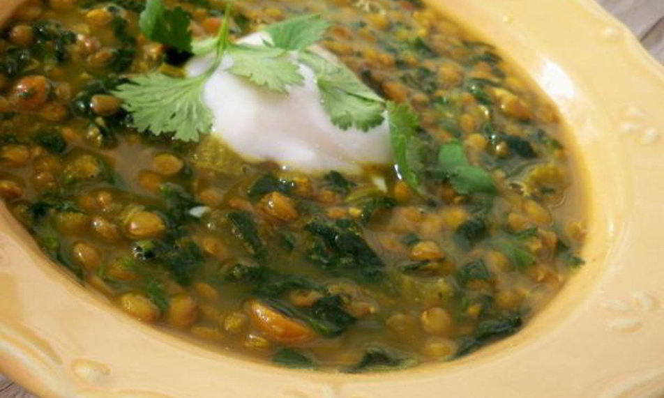 Рецепт чечевичной похлебки с зеленью и лимоном