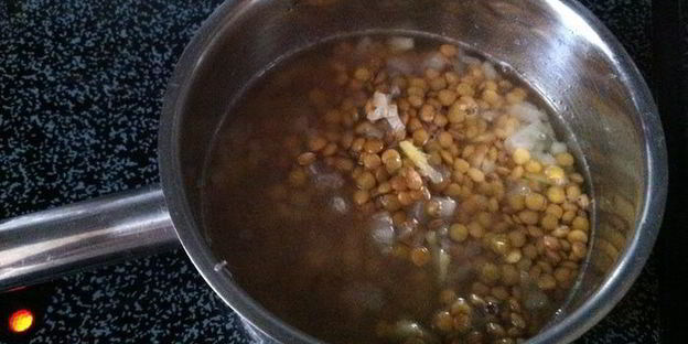 чечевичная постная похлебка