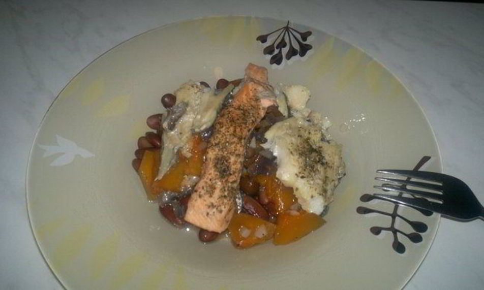 Рецепт фасолевой похлебки с рыбным миксом и овощами