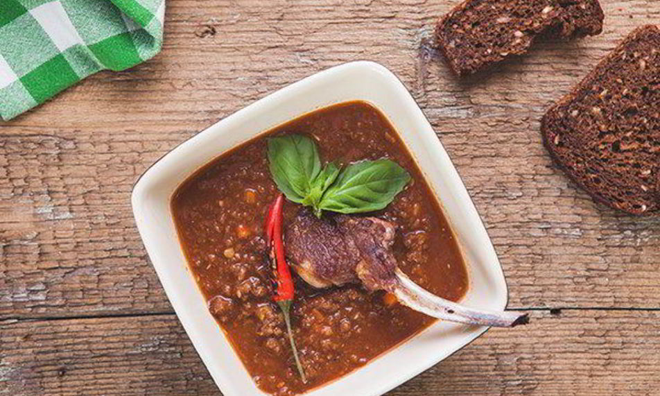 Рецепт хлебной похлебки с копченым барашком