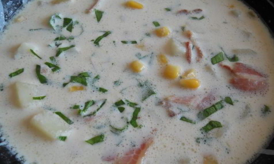Рецепт кукурузной похлебки с беконом