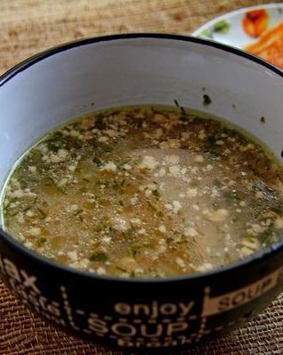 Куриная похлебка с грецкими орехами