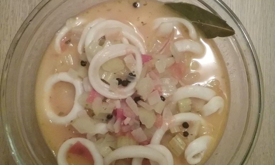 Рецепт легкой похлебки из кальмара