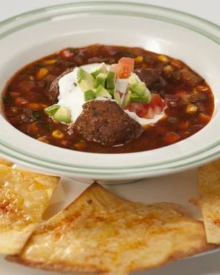 Мексиканская похлебка с мясными шариками