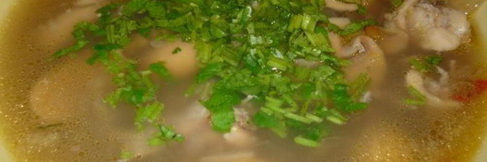 Похлебка из чечевицы с грибами