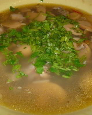 Похлебка из чечевицы с грибами