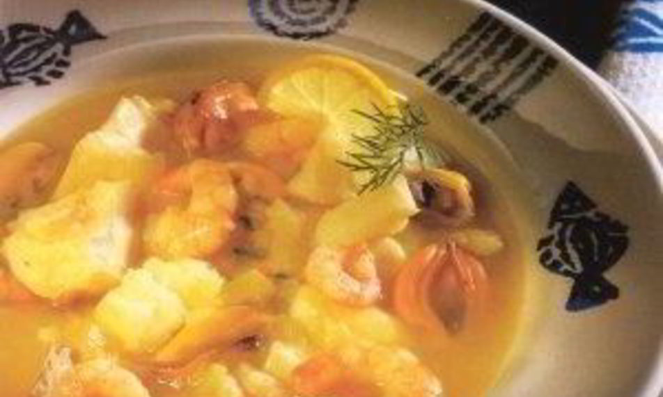 Рецепт похлебки из мидий и креветок