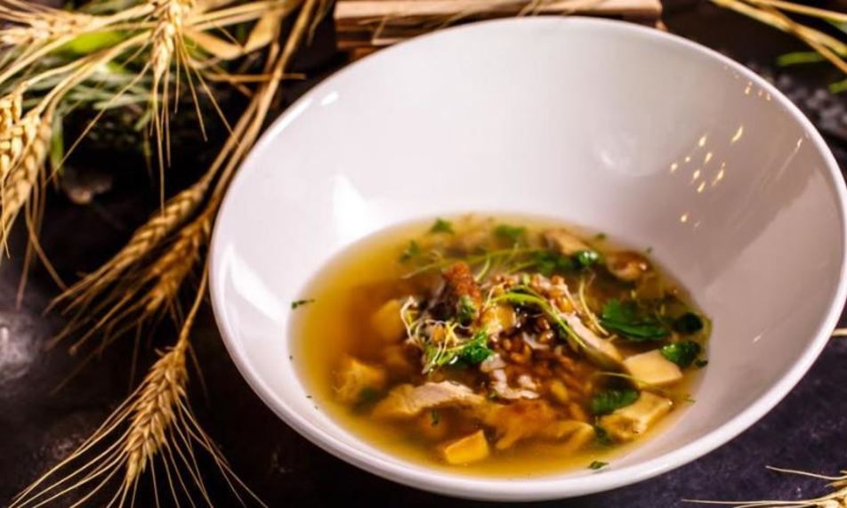 Рецепт похлебки из ржи с уткой и белыми грибами