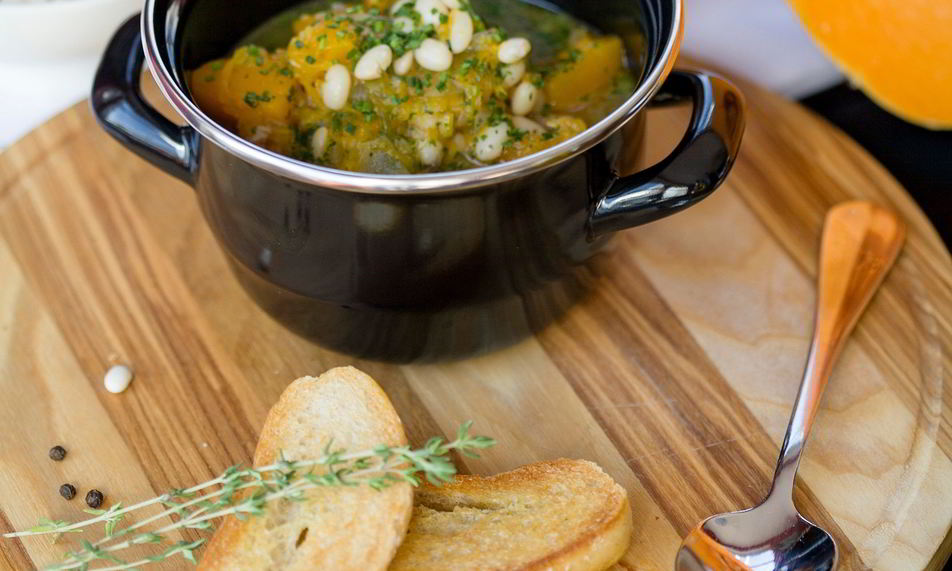 Рецепт похлебки из тыквы с копченостями