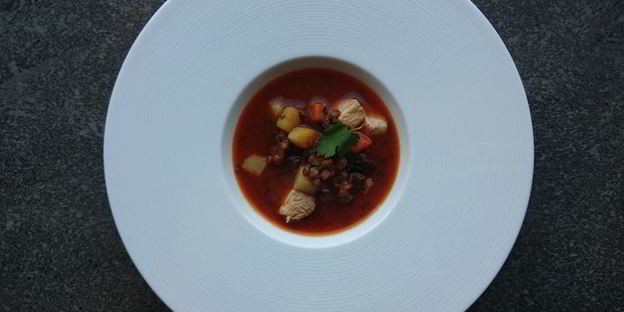 похлебка с чечевицей и черносливом