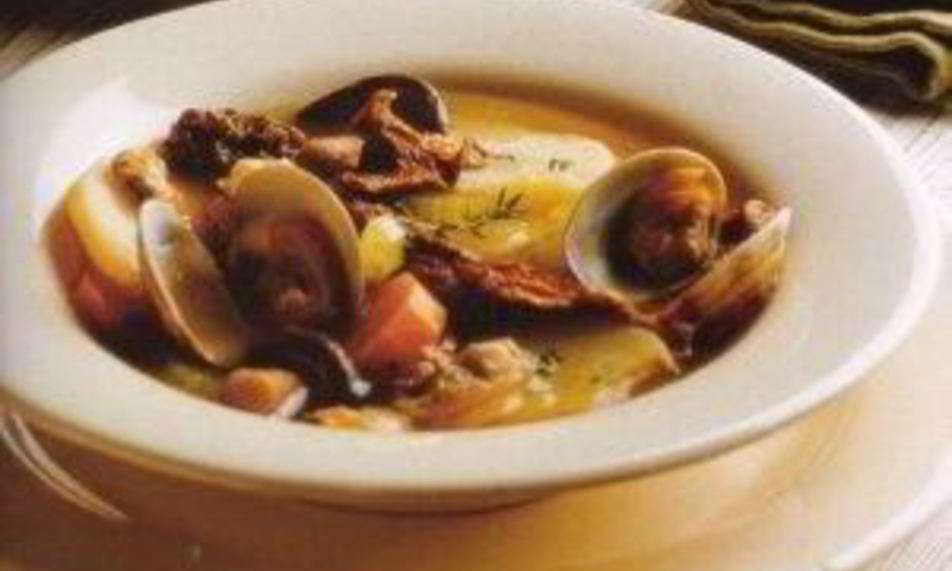 Рецепт похлебки с моллюсками, грибами, картофелем