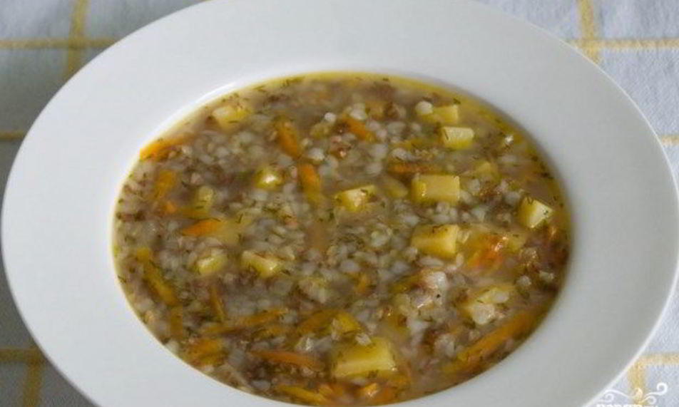 Рецепт постного гречневого супа