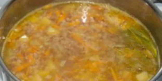 постный гречневый суп