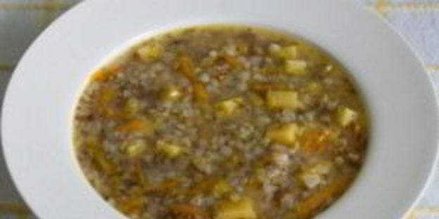 постный гречневый суп