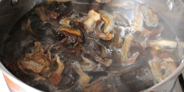 постный рассольник с грибами