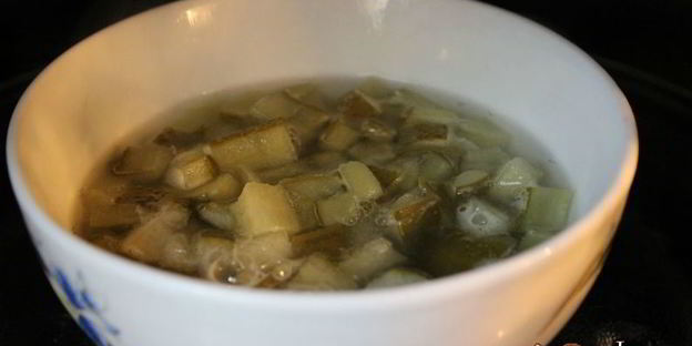 постный рассольник с грибами