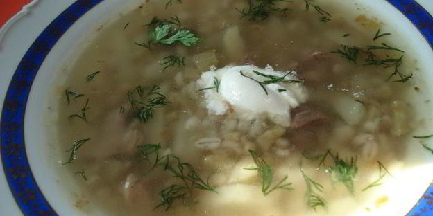 рассольник домашний