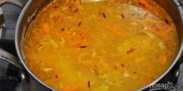 рассольник классический с рисом