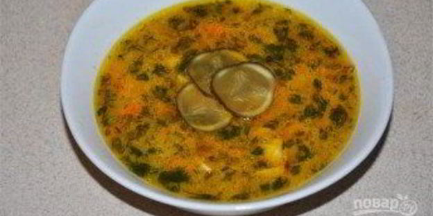 рассольник классический с рисом