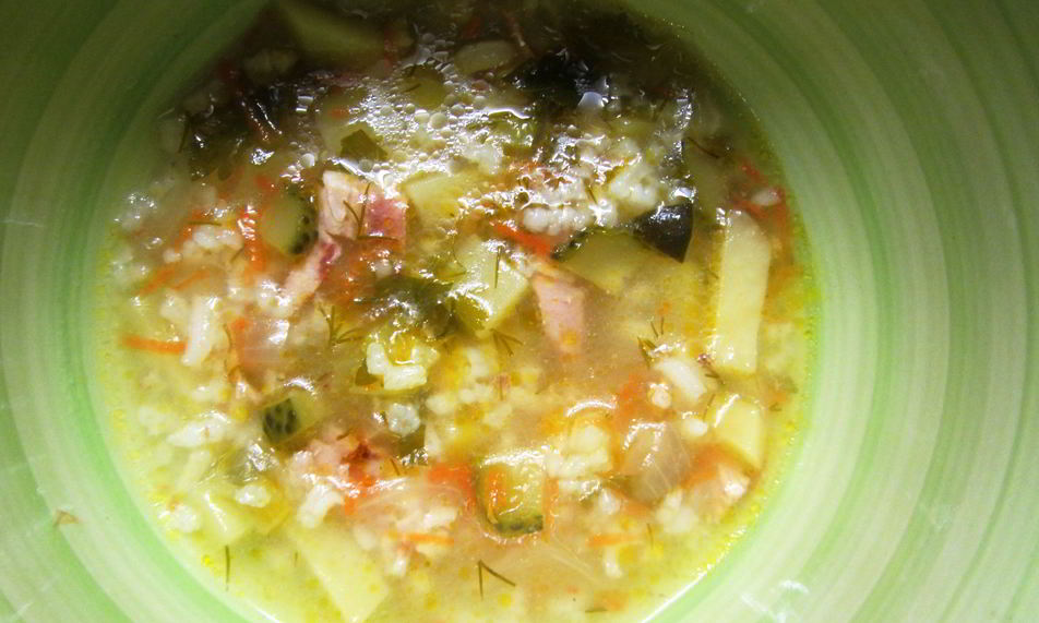 Рецепт рассольника по-деревенски с курицей