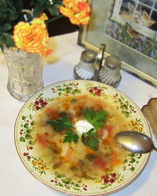 Рассольник по-ленинградски