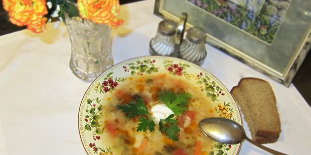 рассольник по-ленинградски