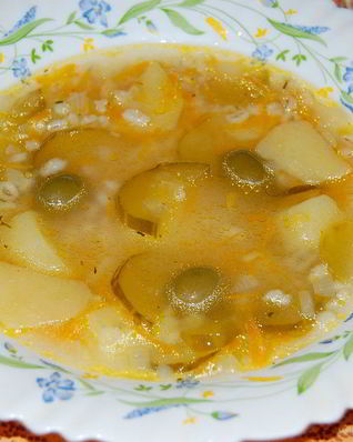 Рассольник постный