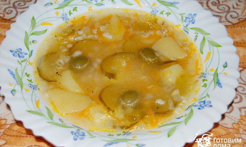 Рецепт рассольника постного