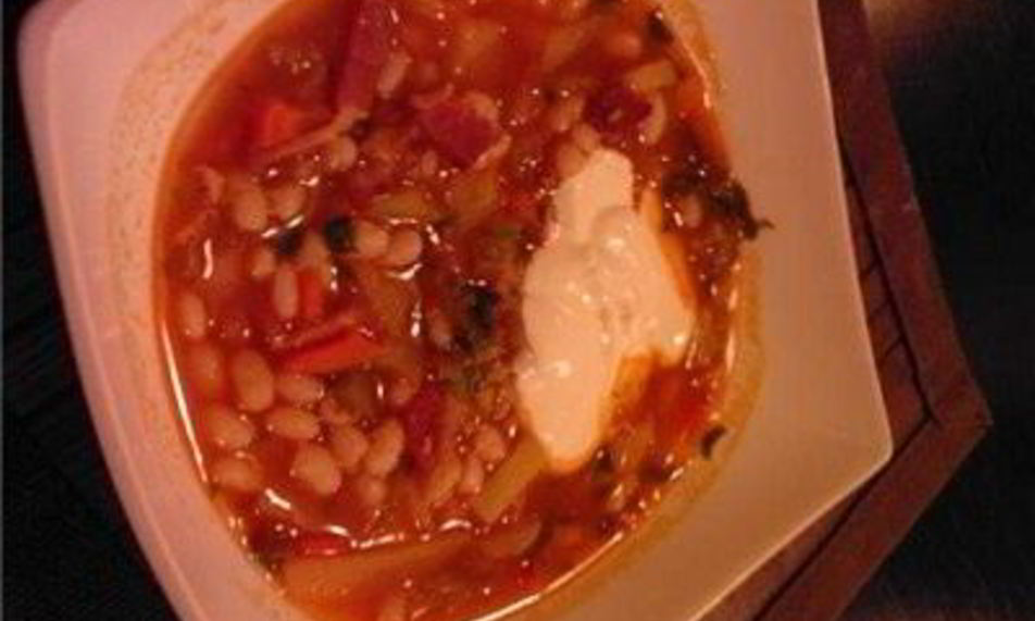 Рецепт рассольника с фасолью и беконом