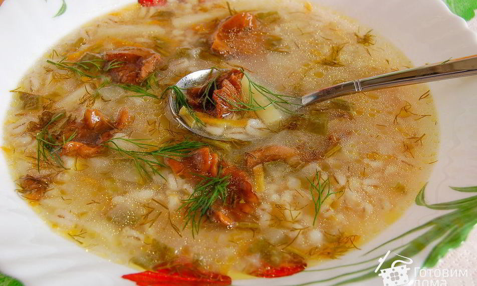 Рецепт рассольника с грибами