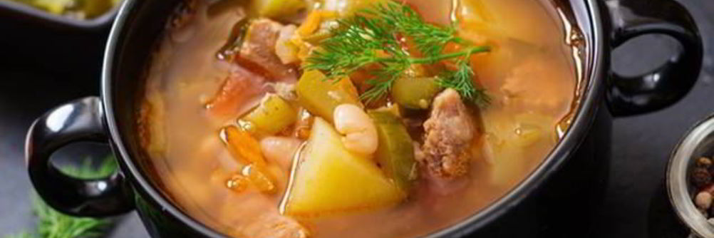 Рассольник с грудинкой