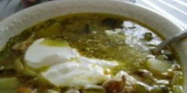 рассольник с курицей