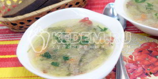 рассольник с маринованными огурцами