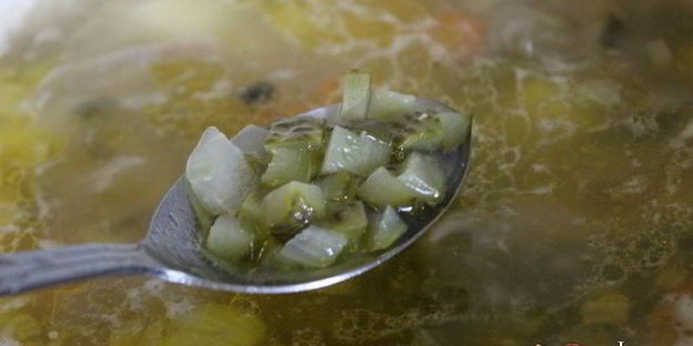 рассольник с многозерновыми хлопьями