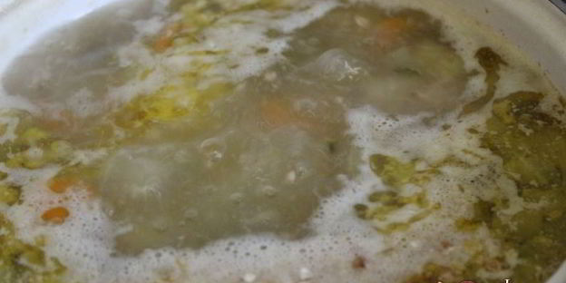 рассольник с многозерновыми хлопьями