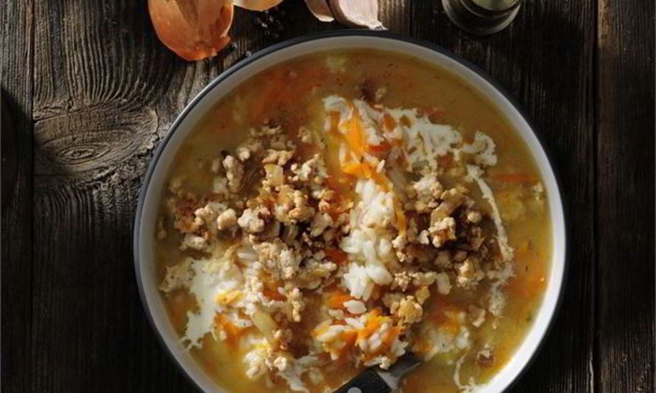 Рецепт рассольника с мясом и рисом