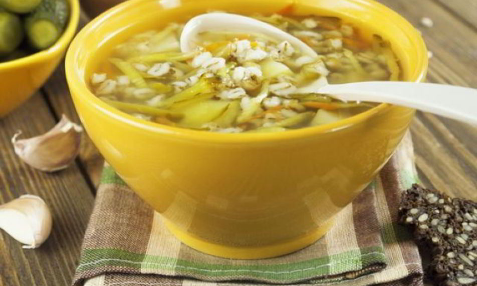 Рецепт рассольника с нутом