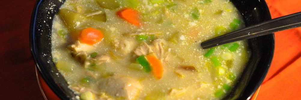 Рассольник с перловкой и курицей