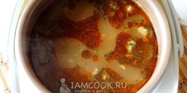 рассольник с перловкой в мультиварке