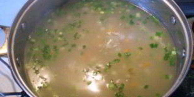 рассольник с перловкой