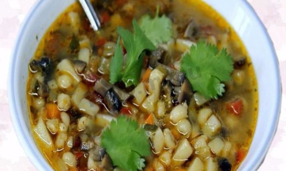 Рецепт рассольника с почками и солеными грибами