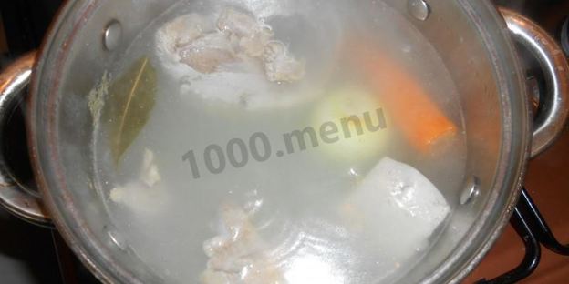 рассольник с рисом и языком