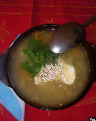 Рассольник вегетарианский без перловки