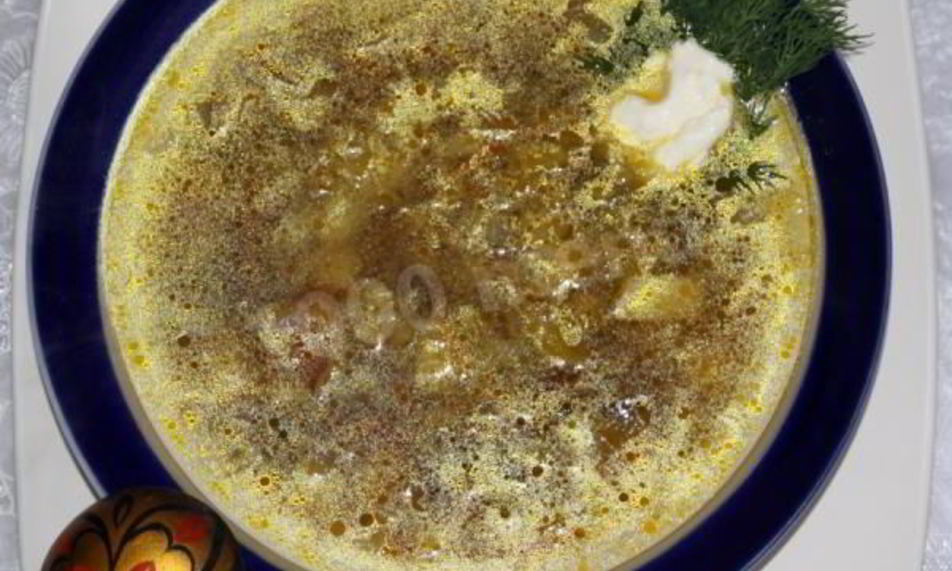 Рецепт постных щей из свежей капусты с сушеными грибами