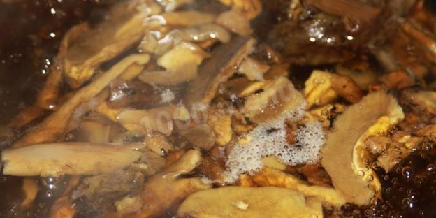 постные щи из свежей капусты с сушеными грибами