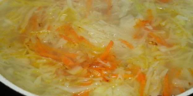 простые щи со свининой и свежей капустой