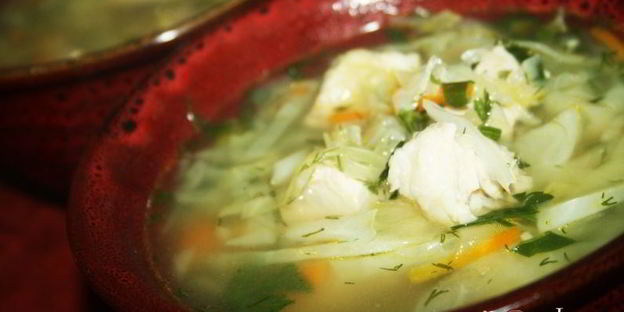 простые щи со свининой и свежей капустой